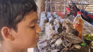 Delicious fresh Saang (Spider Conch) at Tubajon, Laguindingan, Misamis Oriental. A seaside treat!