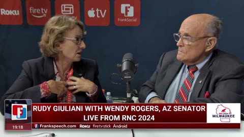 Wendy Rogers RNC Convention Interview w/ Rudy Giuliani