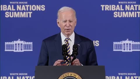 President Biden and VP Kamala Harris deliver remarks at the White House Tribal Nations Summit