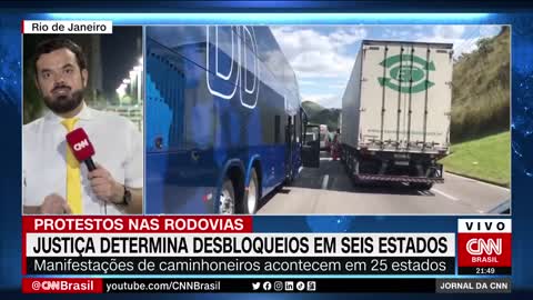 Justiça determina desbloqueio de rodovias em seis estados | JORNAL DA CNN