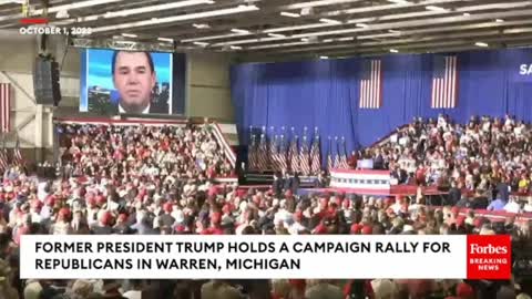 Trump Plays Clip Of 'Racist' Tish James At Rally