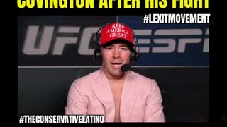 Colby Covington gets a victory call