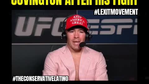 Colby Covington gets a victory call