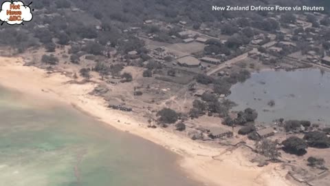 1/19/2022 Photos from a surveillance flight over Tonga