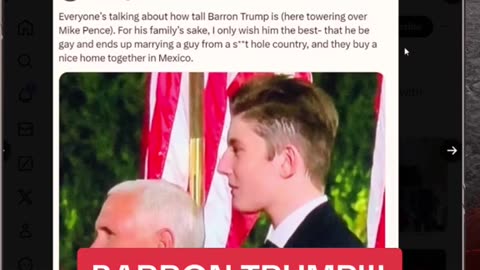 Social Media Erupts After Depraved Former NBC Executive Posts A Creepy Tweet Targeting President Trump’s Son Barron On His 18th Birthday