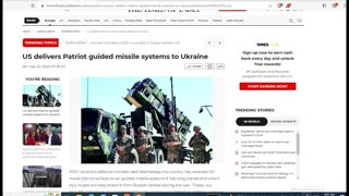 USA PATRIOT MISSLES LAMD IN UKRAINE , OTHER CLOWN NEWS