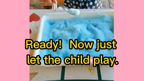 Colorful foam for children's activities