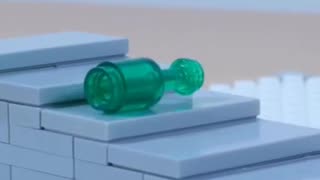 Lego crushed bottles