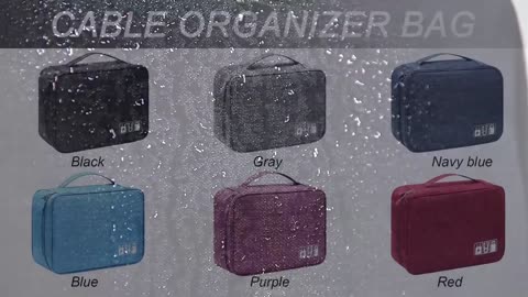 VOCUS Electronics Organizer Travel Cable Organizer Bag.