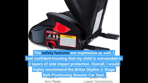 Read Feedback: Britax Skyline 2-Stage Belt-Positioning Booster Car Seat, Dusk - Highback and Ba...