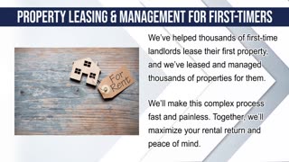 Property Leasing & Management For First-Timers