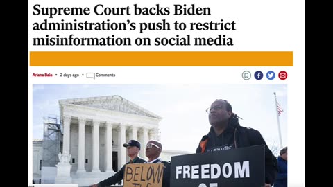 SUPREME COURT RULES AGAINST CONSPIRACY THEORIES BY ALLOWING WHITE HOUSE TO REMOVE DISINFORMATION!