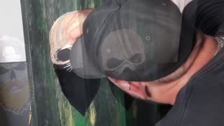 Skull painting three of three.