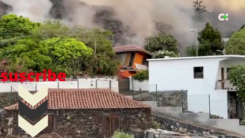 ALTURA DA LAVA DO VULCÃO EM LA PALMA - IMAGENS RECENTES | HEIGHT OF THE LAVA FLOW FROM CUMBRE VIEJA