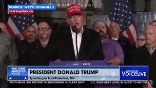 Pres. Trump calls out the Biden admin ignoring the plight of East Palestine