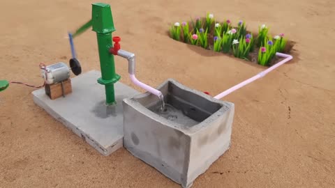 DIY tiny water pump instructions | Science project | Inspiring thoughts