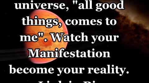 Learn how to Manifest your Reality from the Universe