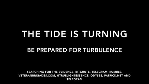 THE TIDE IS TURNING - BE PREPARED FOR TURBULENCE