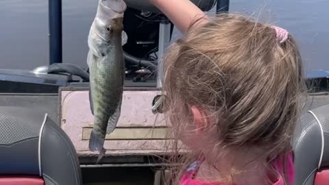 Kiddo Shows Off Her Catch