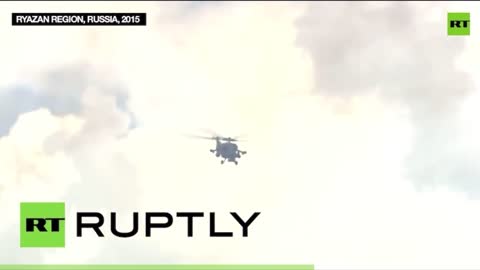 WATCH: Ukraine TV Deep Fake Helicopter Crash From Video Game