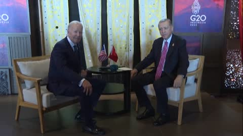 Turkish President Erdogan meets US President Joe Biden at G20 summit _ AFP