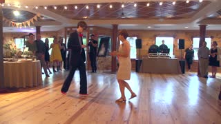 Mother and son pull off priceless wedding dance