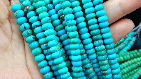 Natural turquoise blue and green roundle beads size 6mm Gemstone Stones for Jewelry Making