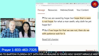 Oct11, 2023 Living By Faith Day8 Contrast of Faith & Hope -1Corinthians13:13 -Pastor Chuck Kennedy