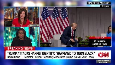 Trump questions Harris’ race and attacks moderators in combative Q&A at Black journalists conference