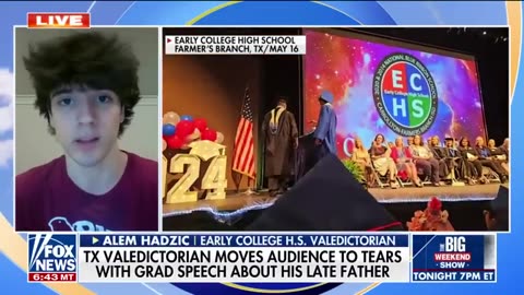 WATCH_ HS valedictorian delivers tearjerking speech hours after father's funeral EXCLUSIVE News