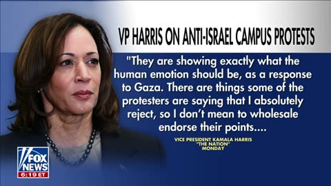 Kamala Harris sympathizes with anti-Israel protesters Greg Gutfeld News