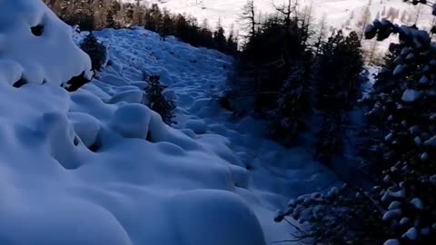 Pillow Skiing In Switzerland