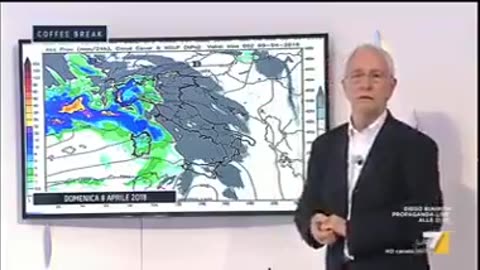 Il meteorologo Paolo Sottocorona, scie circolari lasciate dai gabbiani