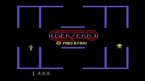 Berzerk (Atari 5200) Gameplay