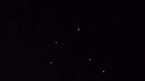 MONTEVIDEO URUGUAY UFOs CHARIOTS OF GOD ANGELS IN THE NIGHT SKY CHANGING FORMATION🕎Isaiah 13:3