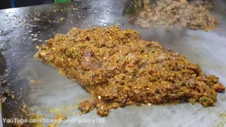 MUTTON TAWA KALEJI -- Masala Tawa Fry Kaleji -- Fried Liver Recipe -- Pakistan Street Food.