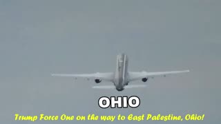 Trump Force One on the way to East Palestine, Ohio!