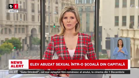 ELEV ABUZAT SEXUAL ÎNTR-O ȘCOALĂ DIN CAPITALĂ_Știri B1_17 nov 2022