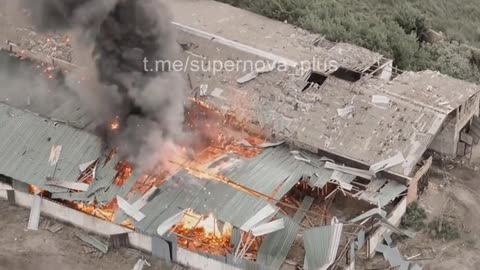 Russian ammunition depot destroyed