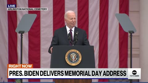 Biden delivers Memorial day address