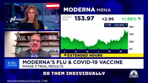 Moderna CEO Stephane Bancel: “We’re Very Excited About This Phase 3 Data of a Combo Flu Plus COVID”