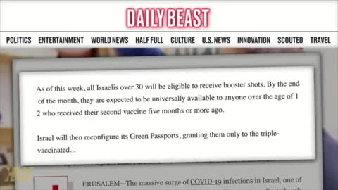 Green Pass in Israel being reconfigured, granting them only to the triple vaccinated.