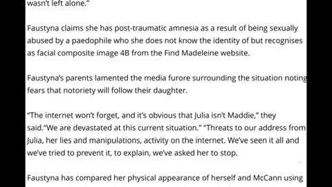 Madeleine McCann: Family Of Woman Claiming To Be Missing Child Releases Statement