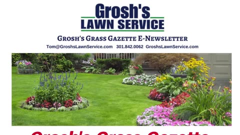 Landscape Smithsburg Maryland Grosh's Grass Gazette September 2023 Video E Newsletter