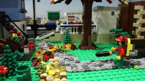 LEGO TRAIN STATION - Gardening Fail