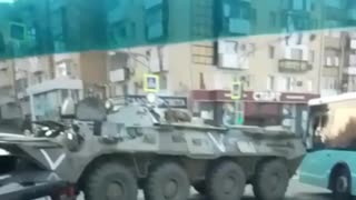 🇺🇦 Ukraine Russia War | Russian BTR Collides with Civilian Car in Lugansk | RCF