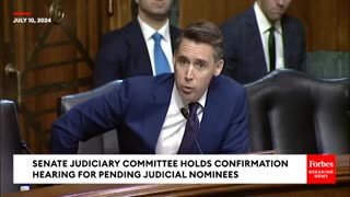 Senator Hawley NUKES Woke Biden Nominee In Powerful Clip