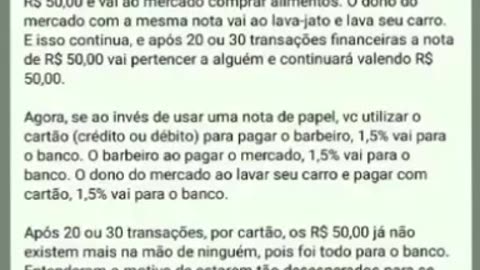 Política Econômica • Dinheiro e Cartão ou Transferência • Dinheiro digital (2023,8,30) 👀☢️🔥