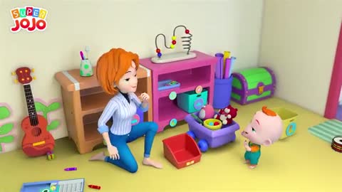 cartoon,Yes Yes Clean up Toys Song | Good Habits for Kids | Nursery & Kids Songs