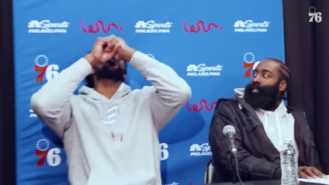 James Harden is surprised by Embiid's drinking talent